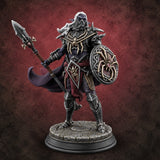 The Web Draws Tight Elite Drow Soldier B — painted concept preview (miniature supplied unpainted)