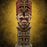 Every Face, One Creed Heretic Statue D — painted concept preview (terrain supplied unpainted)