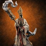 Holy Smoke Wraith Cleric A — painted concept preview (miniature supplied unpainted)