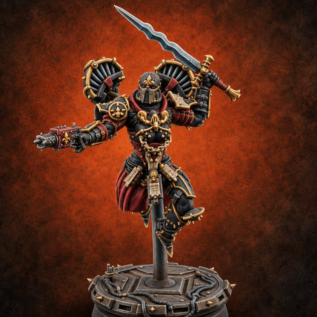 Prayers Descend Armed Human Jump Pack Warrior D — painted concept preview (miniature supplied unpainted)