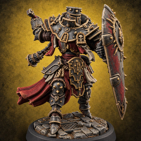 Appeal Denied at Dawn Human Spiked-Armour Executioner D — painted concept preview (miniature supplied unpainted)