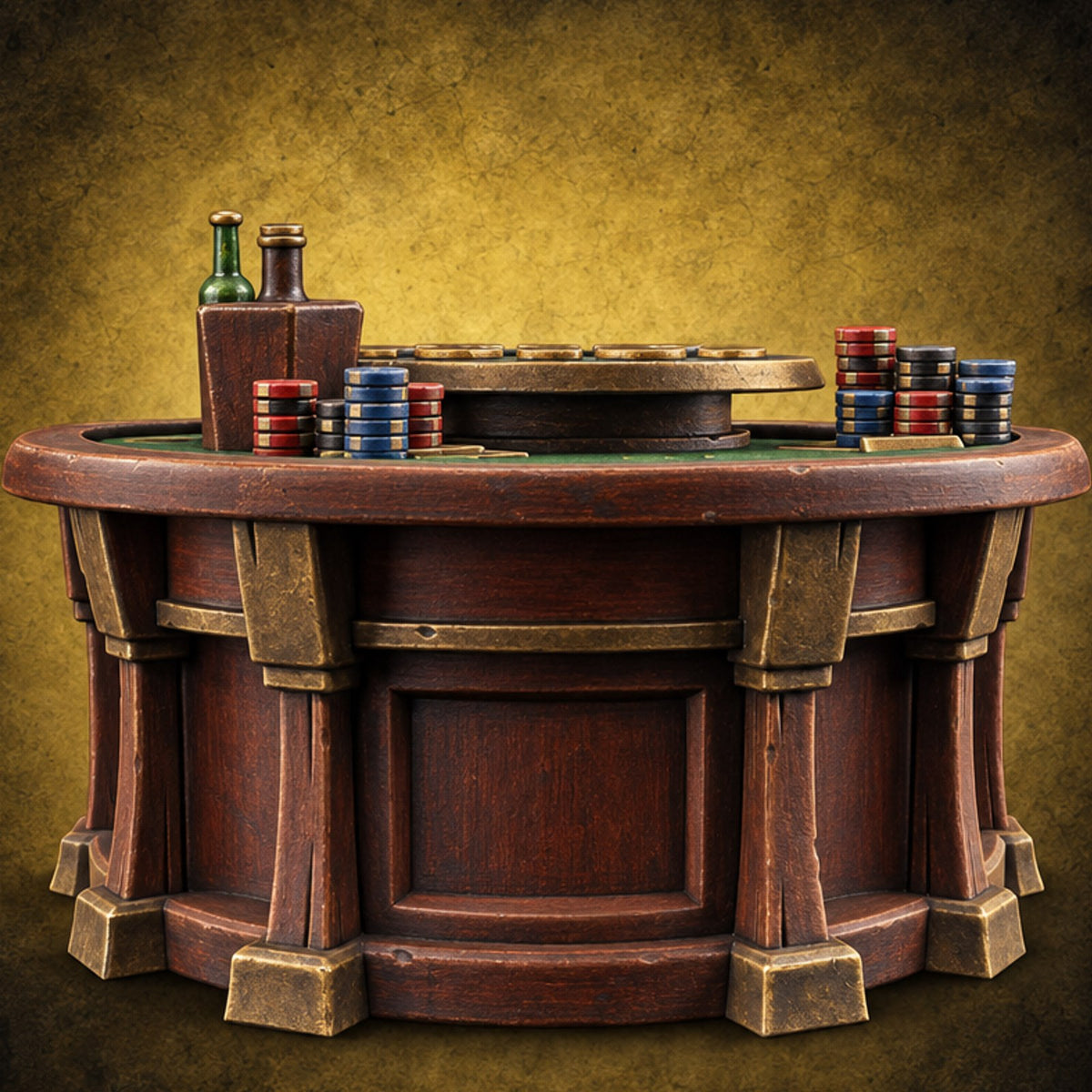 House Always Wins Casino Gaming Furniture C — painted concept preview (terrain supplied unpainted)