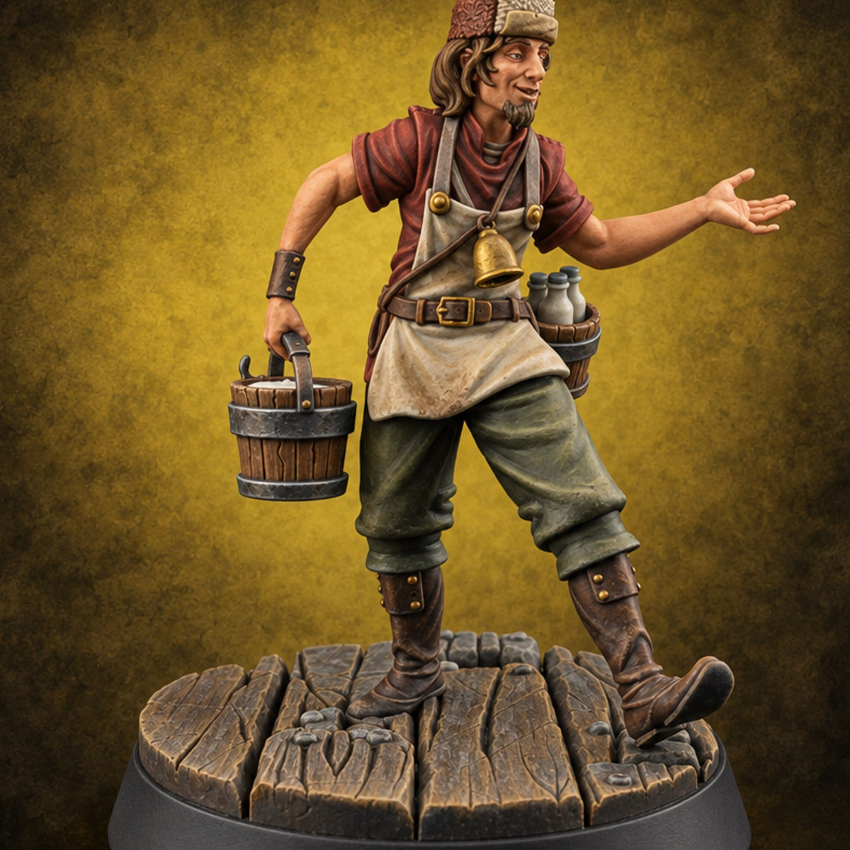 Fresh Pail, Fresh Gossip Human Milk Maker A — painted concept preview (miniature supplied unpainted)