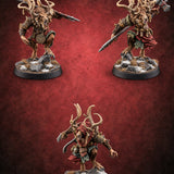 Reindeer Games Satyr Warriors — painted concept preview (miniature supplied unpainted)