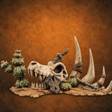 Where the Badlands Grow Teeth Horned Badlands Terrain Piece E — painted concept preview (terrain supplied unpainted)