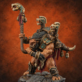 The March Begins with a Roar Ogre Warchanter B — painted concept preview (miniature supplied unpainted)
