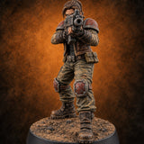 Wasteland Welcome Committee Human Raider F — painted concept preview (miniature supplied unpainted)
