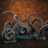 Reaching from the Depths Kraken Sea Terror Miniature for Dungeons and Dragons, Pathfinder or other TTRPGs