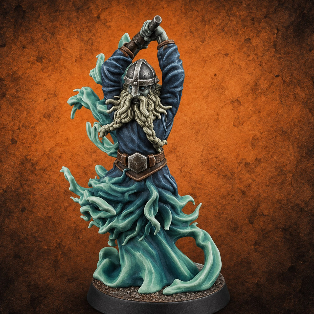 Charging From Beyond Ghostly Warrior A — painted concept preview (miniature supplied unpainted)