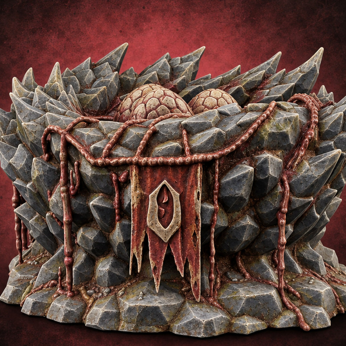 Brood Territory Dragon Nest A — painted concept preview (terrain supplied unpainted)
