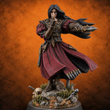 The Lesson Turns Lethal Human Warmage A — painted concept preview (miniature supplied unpainted)