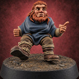 Walks In Mid-Opinion Dwarf Customer — painted concept preview (miniature supplied unpainted)
