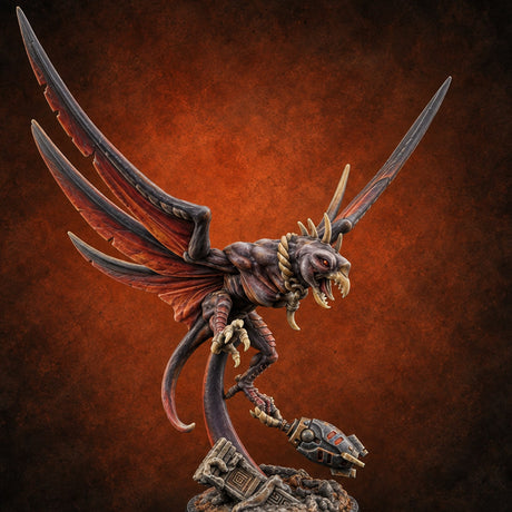 Shrieks Trailing Embers Chasme Winged Bomber A — painted concept preview (miniature supplied unpainted)