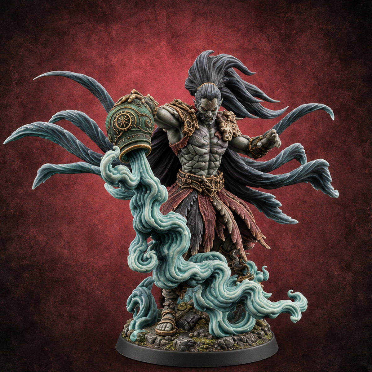 Haunting the Shrine Ruins Wraith E — painted concept preview (miniature supplied unpainted)