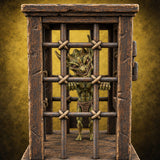 Bars Won't Stop the Snarl Wooden Goblin Prison Cage — painted concept preview (terrain supplied unpainted)
