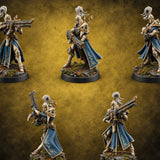 Barrels Leveled Eladrin Rifle Wardens — painted concept preview (miniature supplied unpainted)