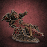 Quad-Bolted Siege Ballista Tank — painted concept preview (terrain supplied unpainted)
