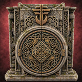 Doors Sealed, Pillars Still Praying Ornate Temple Gate Ruin C — painted concept preview (terrain supplied unpainted)