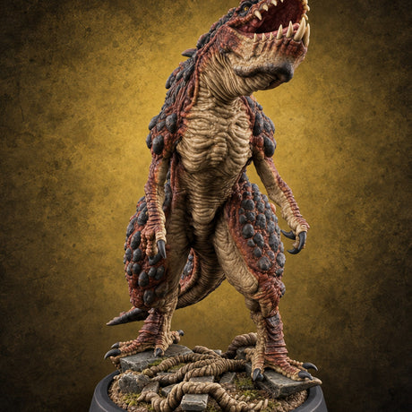 Born Rude, Bred Hungry Allosaurus Predator E — painted concept preview (miniature supplied unpainted)