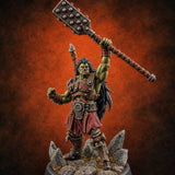 Peg Leg, Full Swing Orc Club Warrior — painted concept preview (miniature supplied unpainted)