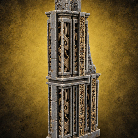 Filigree Fortifications Gothic Ornate Wall or Gate L — painted concept preview (terrain supplied unpainted)