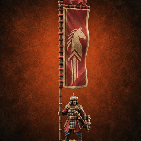Horn, Banner and Blade Human Steppe Commander B — painted concept preview (miniature supplied unpainted)
