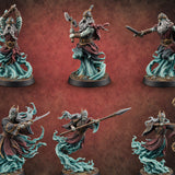 Charging From Beyond Ghostly Warriors — painted concept preview (miniature supplied unpainted)