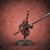 Levelled Spears Human Ashigaru C — painted concept preview (miniature supplied unpainted)