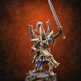 Nobility Rides Out Armed Eladrin Lancer C — painted concept preview (miniature supplied unpainted)