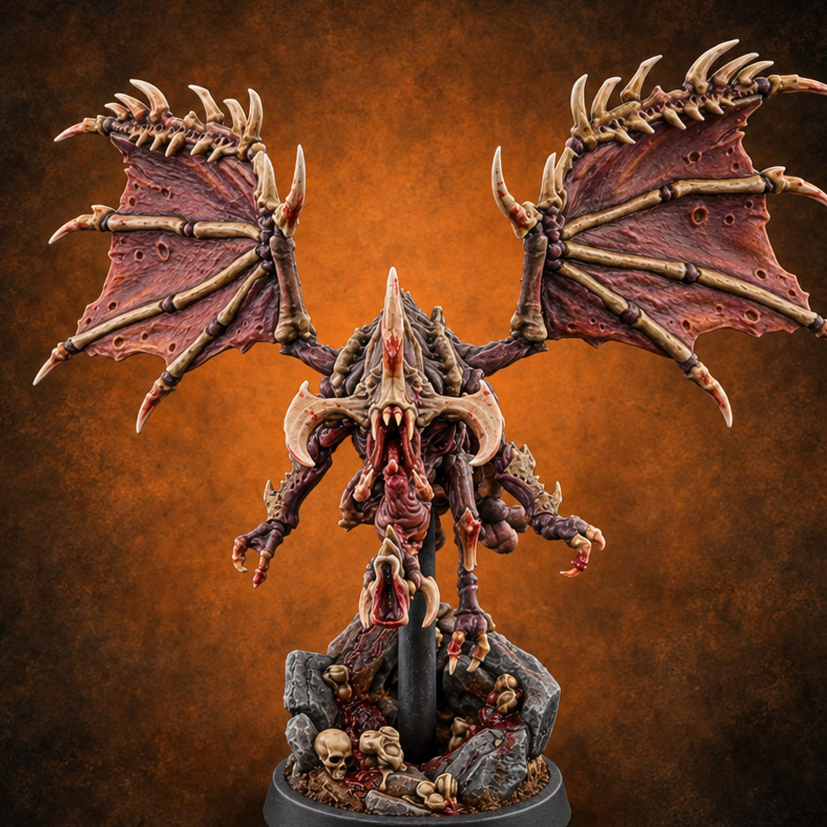 Bloodbank Airborne Collections Chasme Winged Insect Demon C — painted concept preview (miniature supplied unpainted)