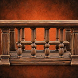 Objection Sustained, Furniture Assembled Wooden Courtroom Furniture A — painted concept preview (terrain supplied unpainted)