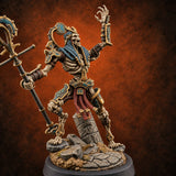 Ankh Raised, Bones Rattled Skeleton Ankh Warrior C — painted concept preview (miniature supplied unpainted)