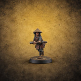 Charging Headlong Human Ashigaru Spearman B — painted concept preview (miniature supplied unpainted)