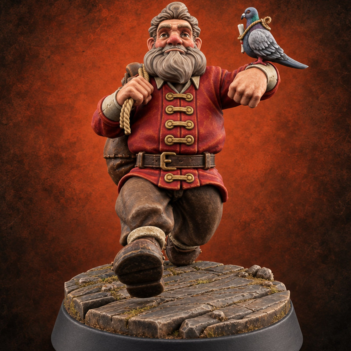 Special Delivery, Signature Required Human Post Office Messenger B — painted concept preview (miniature supplied unpainted)