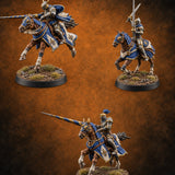 Lances Level, Nobody Yields Human Jousting Knights on Horses — painted concept preview (miniature supplied unpainted)