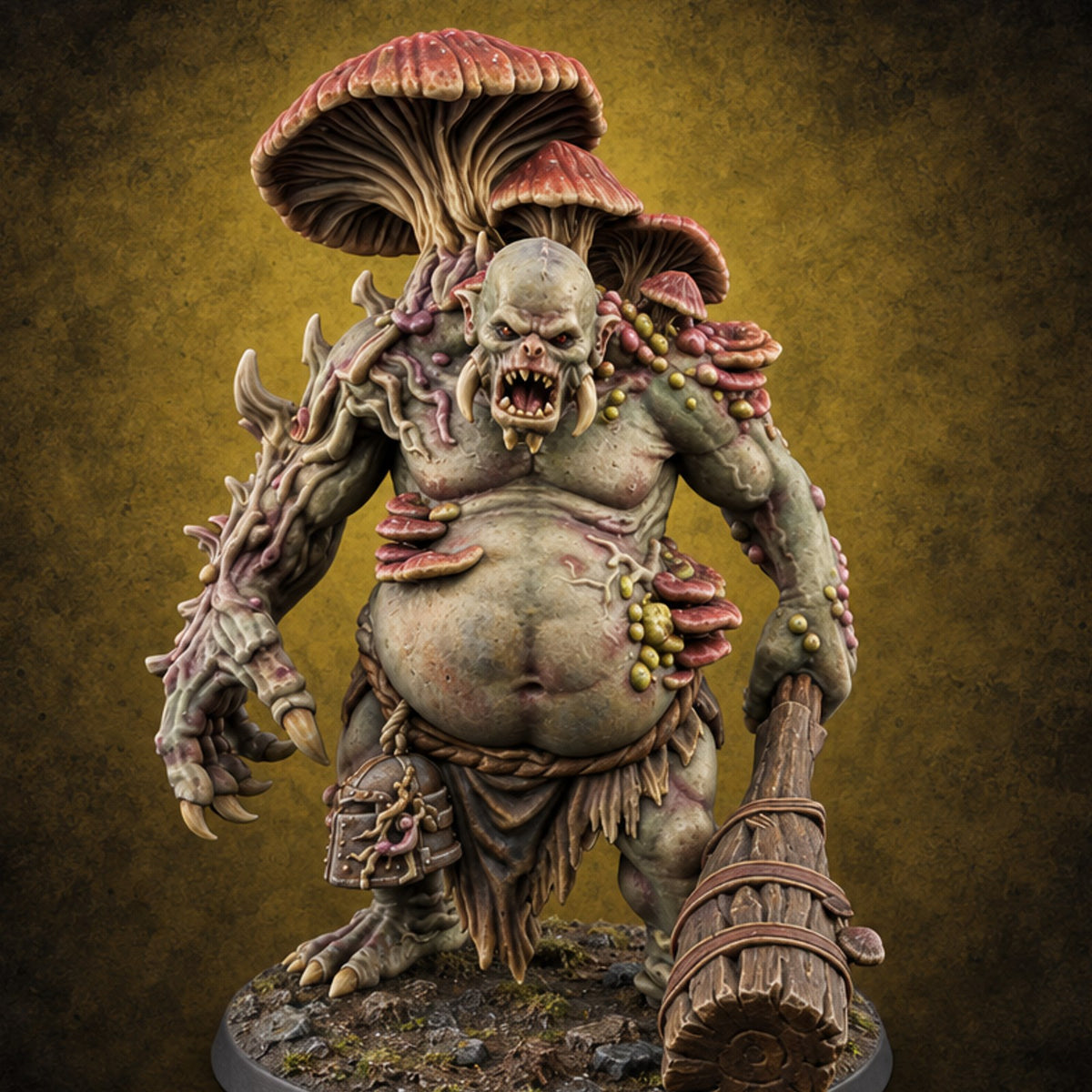 Spore Season Came Early Troll Club Brute — painted concept preview (miniature supplied unpainted)