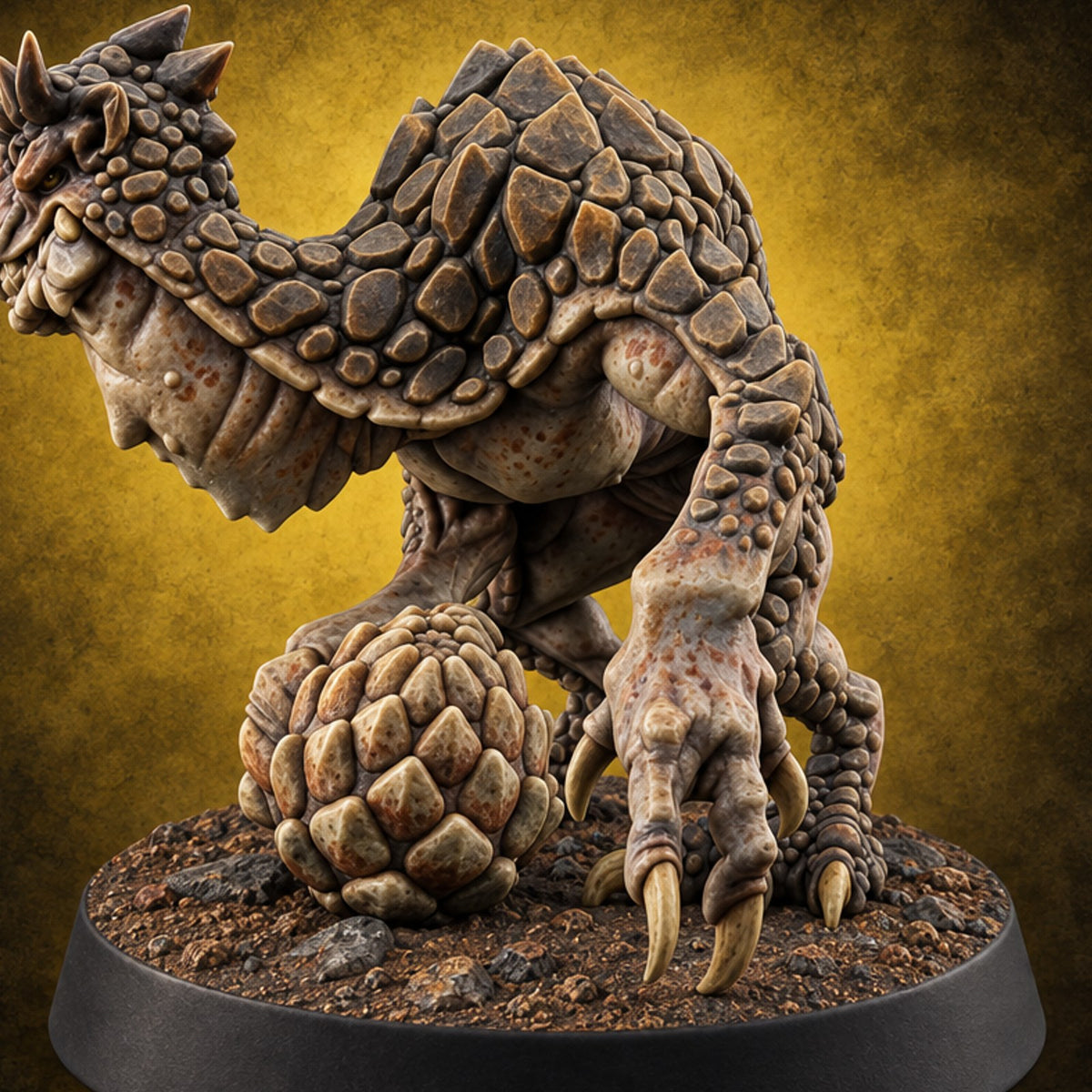 Nobody Touches the Clutch Troglodyte Guard B — painted concept preview (miniature supplied unpainted)