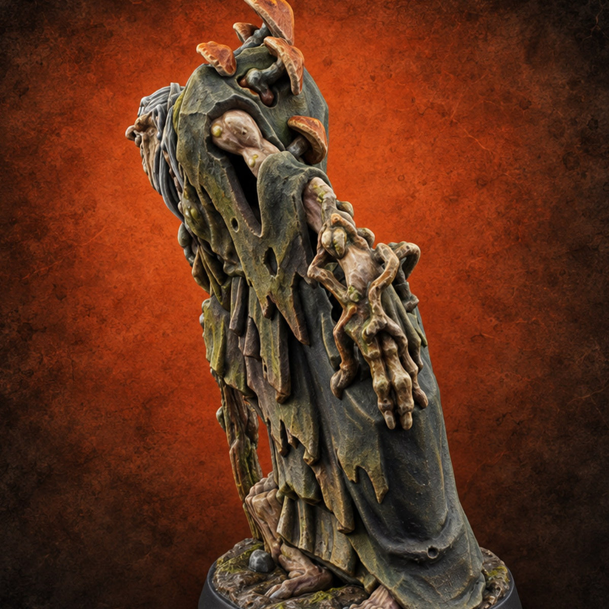 Warts and Skulls Hag Witch D — painted concept preview (miniature supplied unpainted)