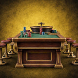 House Always Wins Casino Gaming Furniture F — painted concept preview (terrain supplied unpainted)