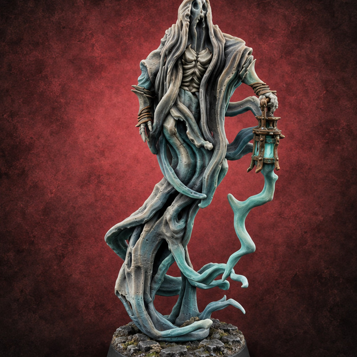 Screams Before Introductions Banshee Lantern Bearer C — painted concept preview (miniature supplied unpainted)