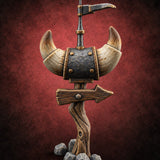 Fresh Out of Horns Bakery Arrow Signpost — painted concept preview (terrain supplied unpainted)
