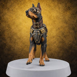 At Heel British War Dog Team Member B — painted concept preview (miniature supplied unpainted)