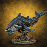 One Sweep Shakes the Shoals Dire Whale Leviathan — painted concept preview (miniature supplied unpainted)