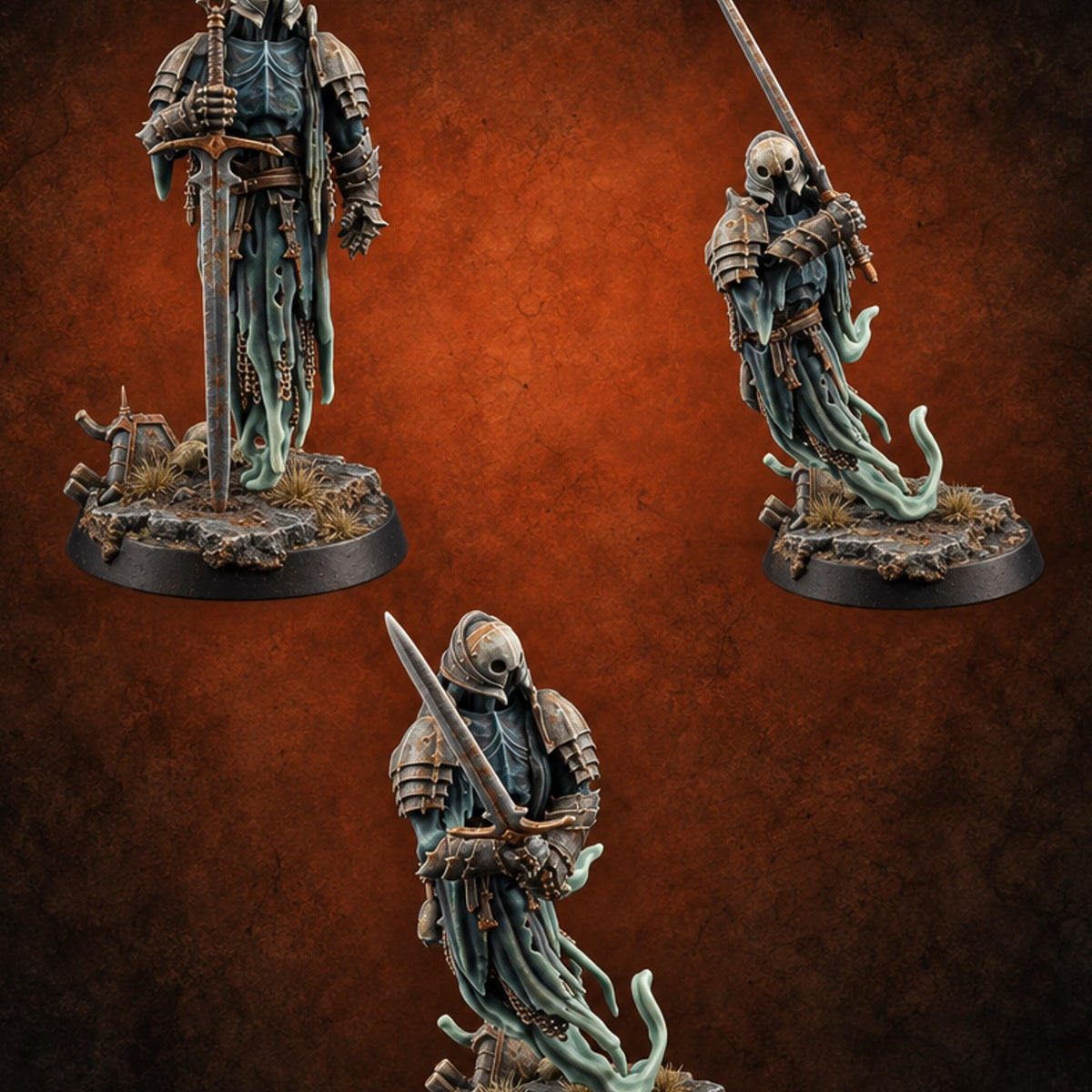 Sheathed Nothing, Carries Everything Wraith Sword Warriors — painted concept preview (miniature supplied unpainted)
