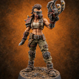 Hard to Follow Human Raider Pack Leader D — painted concept preview (miniature supplied unpainted)