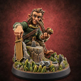 Small Feet, Big Callings Halfling Adventurer D — painted concept preview (miniature supplied unpainted)