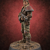 Wasteland Welcome Committee Human Raider E — painted concept preview (miniature supplied unpainted)