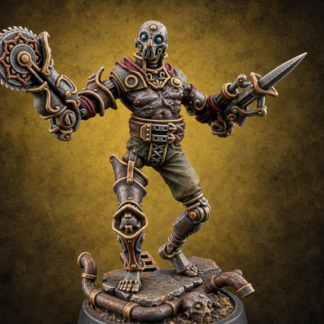 Spare Parts Department Warforged Workshop Automaton A — painted concept preview (miniature supplied unpainted)