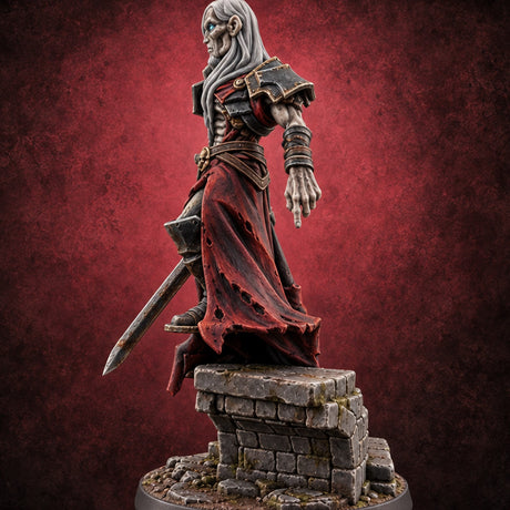 Oaths Broken Death Knight B — painted concept preview (miniature supplied unpainted)