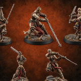 Penitents with Barbed Intent Human Spiked Warriors — painted concept preview (miniature supplied unpainted)